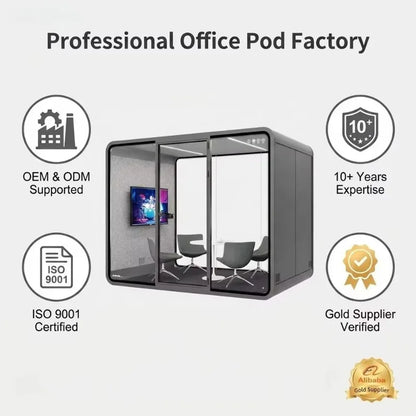 Sound Insulation Cabin Portable Quiet Work Pod For Home Office Remote Work Online Exam Voice Recording Practice