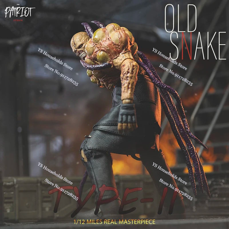 Patriot Studio 2 Versions 1/12 Classic Tracker Old Snaker Scar Face Monster Mutant Action Figure Collection Game Fans Gifts