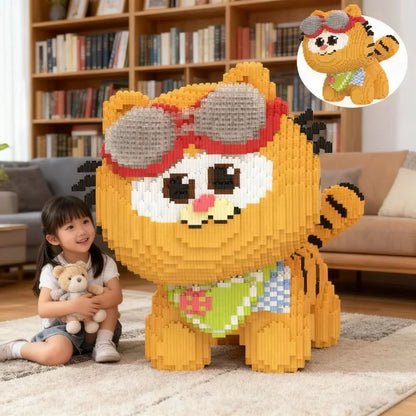 Huge Garfield Building Blocks Adult Stress Relief DIY Puzzle Toy Gift for Boys Girls Home Decor