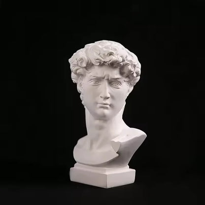 David Head Resin Statues Living Room, Table, Office Decoration European Home Decoration Statues Home Decor Art Bust Sculpture