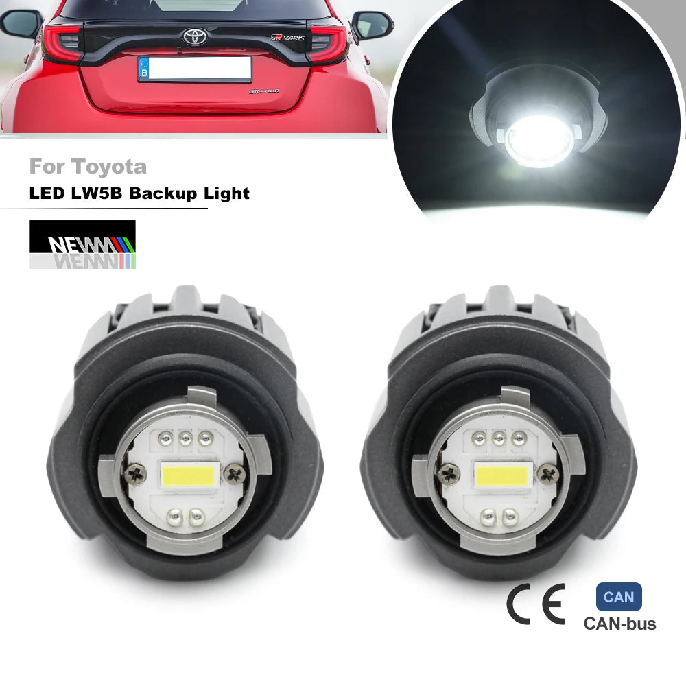 LW5B LED Backup Reverse Light Bulbs For 2020+ Toyota Yaris IV XP210/GR Yaris/Yaris Cross 2019+ Corolla E210 Hilux Mazda2 Hybrid