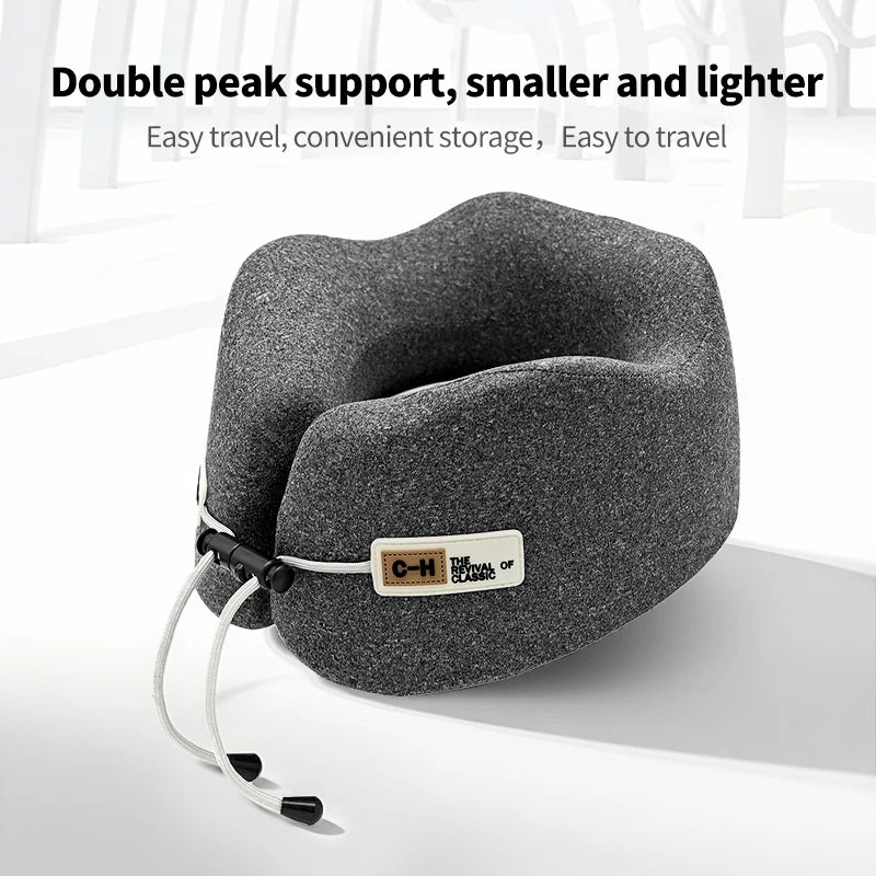 Memory Foam U-Shaped Pillow Travel Neck Support Sleeping Pillow Shoulder Rest U-Cushion Airplane Trip Neck Pillow