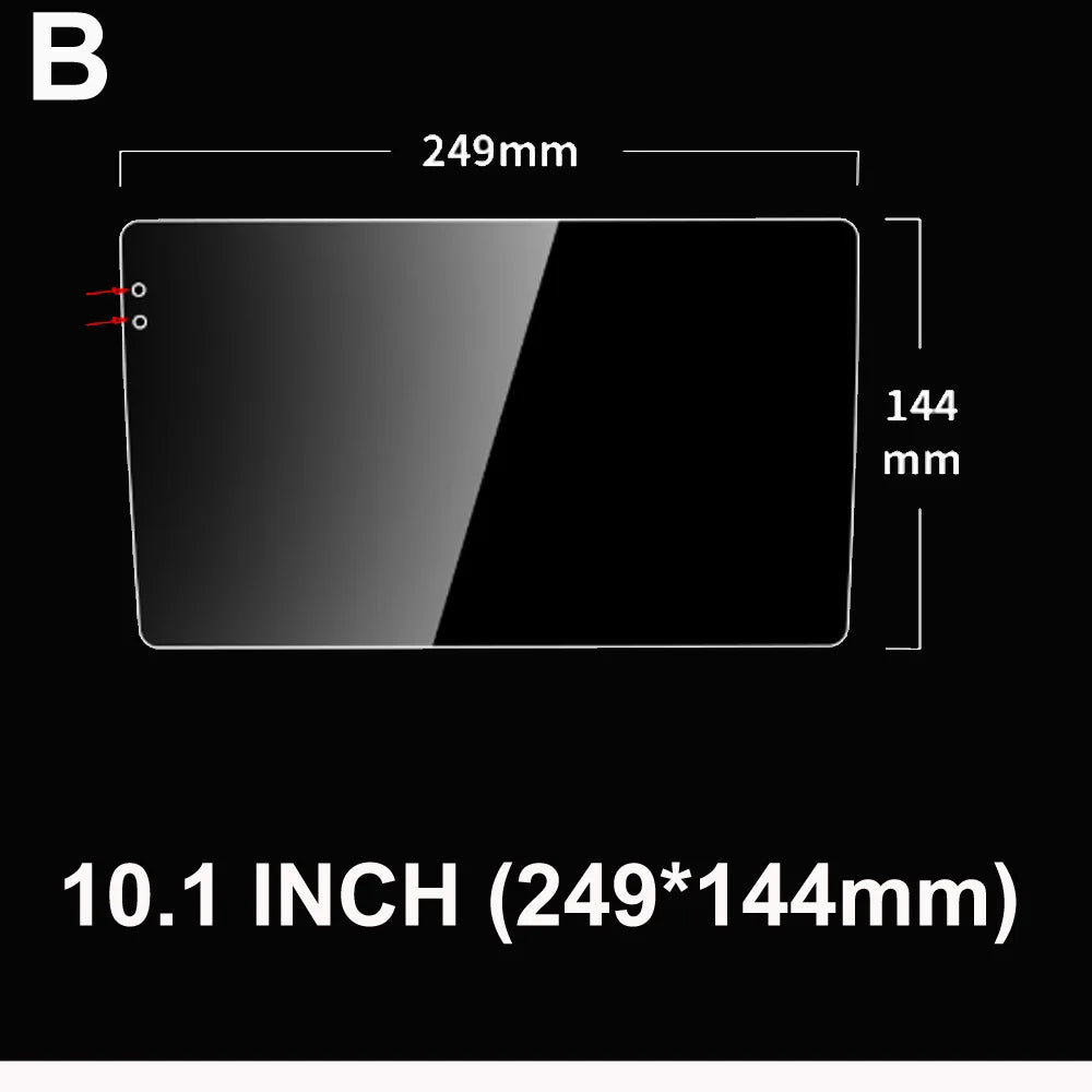 Tempered Glass Screen Protector for 9"/9.7"/10.1" SINOSMART Android Head Units – Anti-Fingerprint, Explosion-Proof (Add-on Only)