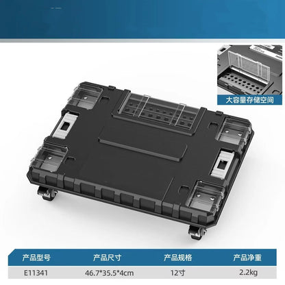 Stackable Modular Combo Toolbox Set -Portable Combo ToolBox with Wheels for Space-Saving Modular Assembly & Easy Mobility!