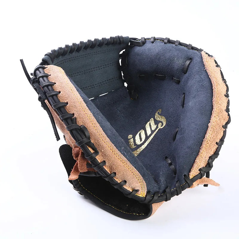 Professional Baseball Glove Leather Baseball Catcher Glove 12.5 Left Hand Practice Equipment Softball Training Catcher Gloves