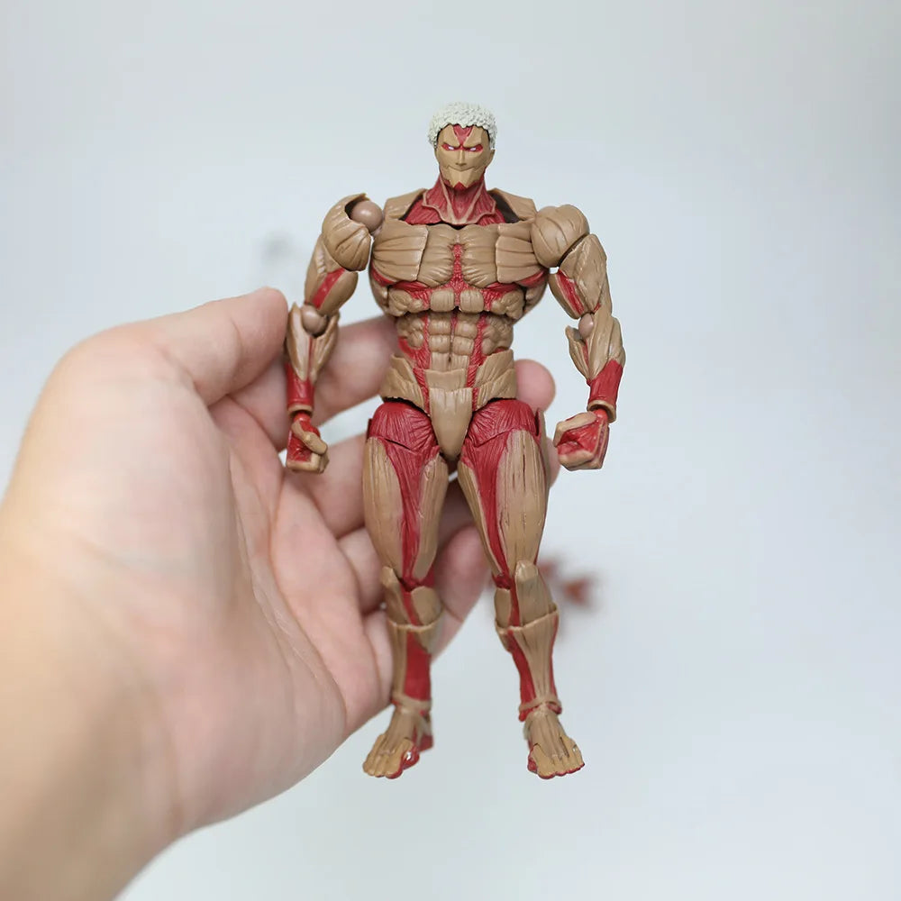 Kaiyodo Attack on Titan The Female Titan Annie Leonhart Revoltech Yamaguchi Anime Action Figures Figurine Ko Model Toys Gift