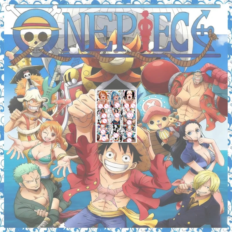 Anime One Piece Diy Color Flash Cards Hancock Perona Nami Robin Yamato Collection Cards Christmas Birthday Gifts Children's Toys