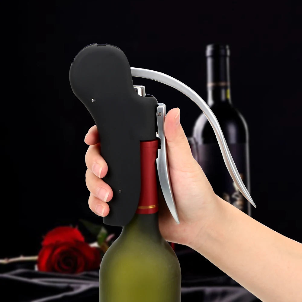Foil Cutter Bar Lever Corkscrew Wine Tool Set Cork Drill Lifter Kit Convenient Bottle Openers Kitchen Accessories