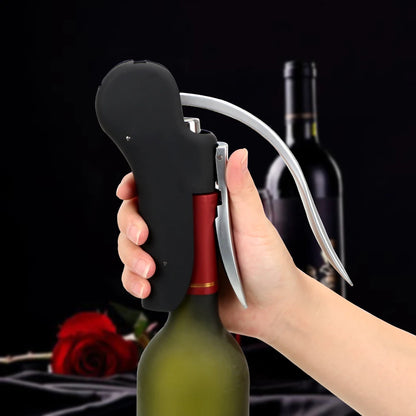 Foil Cutter Bar Lever Corkscrew Wine Tool Set Cork Drill Lifter Kit Convenient Bottle Openers Kitchen Accessories