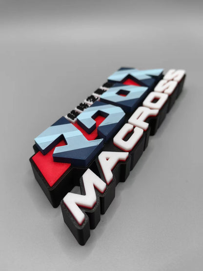 Robotech / Macross Logo three-dimensional font, standee, nameplate, emblem, high - appearance - level decorative ornament.