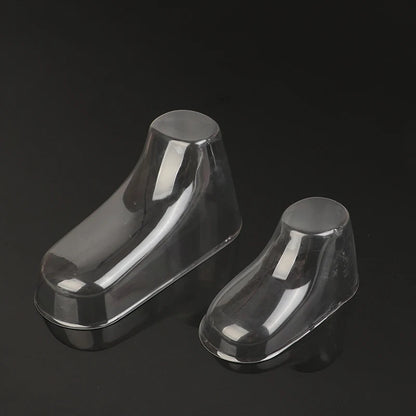 10PCS Clear PVC Child Booties Showcase Support Frame Feet Plastic Shoe Mold Baby Shoe Stretcher Socks Display Stand