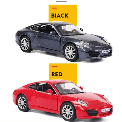 MaKeda1:36 Porsche 911 Carrera S Sports Car Pull Back Car Model Car Metal Alloy Toy Car For Kid Gifts Collection