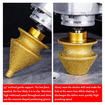 4in1 Brazing Edge Trimming Diamond Chamfering Machine Angle Grinder Ceramic Tile Marble Hole Drilling Diamond Chamfering Machine