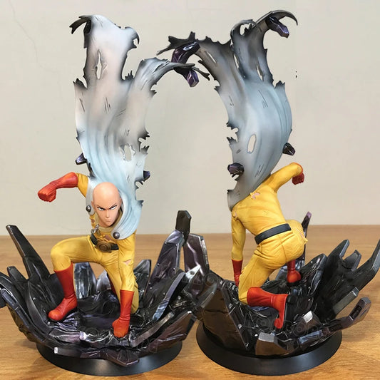 24cm One Punch Man Saitama Xtra Anime Figure Genos/Caped Baldy Action Figure Tatsumaki/Jigoku no Fubuki Figurine Model Doll Toys