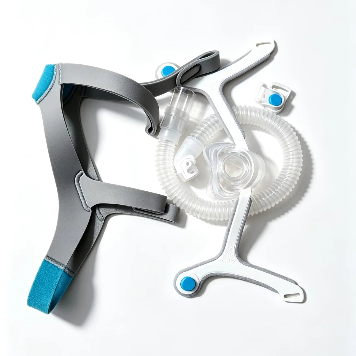 CPAP mask, nasal cushion CPAP mask suitable for Airfit N20, CPAP nasal mask with headband, frame, tube and pad suitable for N20