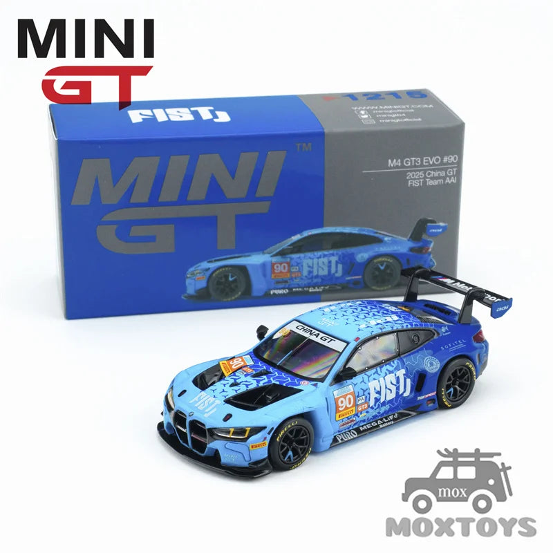 TSM MINIGT 1/64 M4 GT3 EVO #90 FIST Team AAI Diecast Model Car