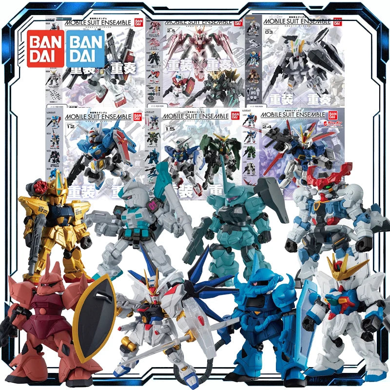 Bandai Gashapon Original Mobile Suit Ensemble (MSE) Gundam RX-78-2 Strike Hi-Nu Wing Astray ZZ Barbatos Assemble Model Kit