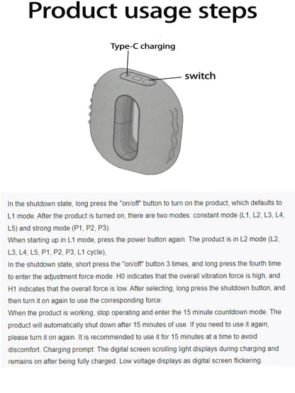 New Hot Compress Electric Fascia Ring Muscle Relaxation With Belt Waist Massager USB Charging Fascia Massager Fat Rejection