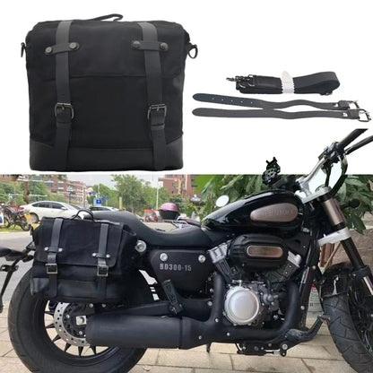 High Quality Oil Wax Canvas Cowhide Travel Tote Bag Vintage Waterproof Motorcycle Bag Causal Tools Men Handbags Messenger Bags