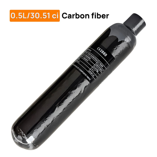 NUOGE  0.5L Carbon Fiber  Cylinder 4500PSI 30MPA HPA Tank  Diving Scuba Bottle M18*1.5