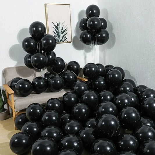 Birthday Decorations Balloon Matte Black Red Orange Yellow Metallic Gold Balloon for Birthday Party Wedding Baby Shower Globos