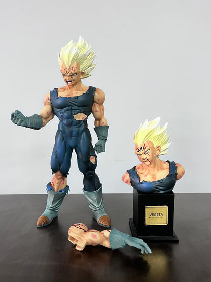 In Stock: Vf Statue, Dragon Ball Z Vegeta Figure, Replaceable Head Sculpture, Majin Vegeta Articulated Figure, 28cm/11.02 Inches