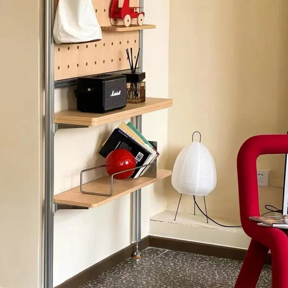 Modern Freestanding Bookshelf, Stainless Steel Display Shelf and Storage Rack for Living Room Home Office