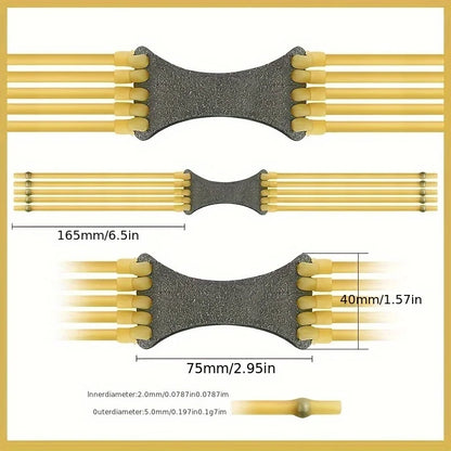 1/3pcs Five Strand Card Ball High Elasticity Strong Shooting Sling Hot Natural Latex Tube Flat Rubber Band Slingshot Accessories