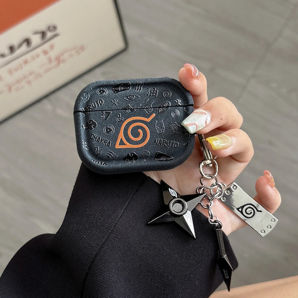 Japan Anime N-NARUTOS  Itachi Obito Pain Earphone Case For Airpods 5 4 2 3 Pro 3 2  Wireless Bluetooth Headset Protective Cover