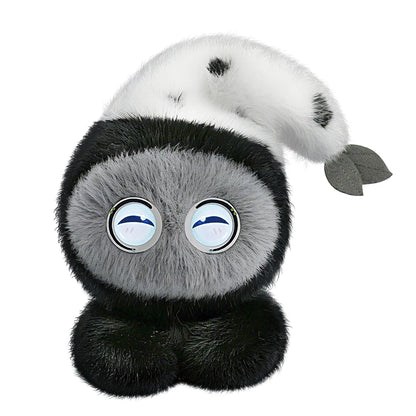 DBS Smart AI Plush Robot w/LED Eyes & Voice Control Interactive Smart Toy USB Rechargeable Companion for Kids Gifts/Smart Home