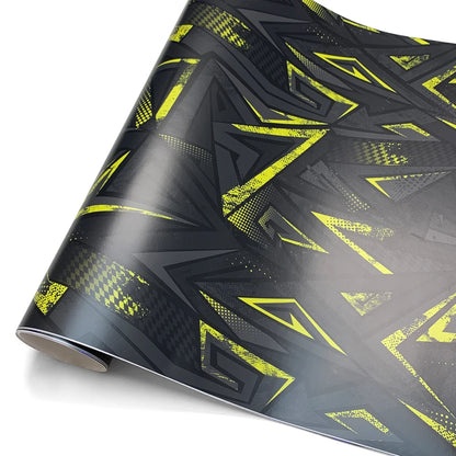 Car Adhesive Vinyl for Motorcycle Triangle Car Wrapping Film Cyberpunk Skateboards DIY Waterproof Vinyl Sticker Decals Graphics