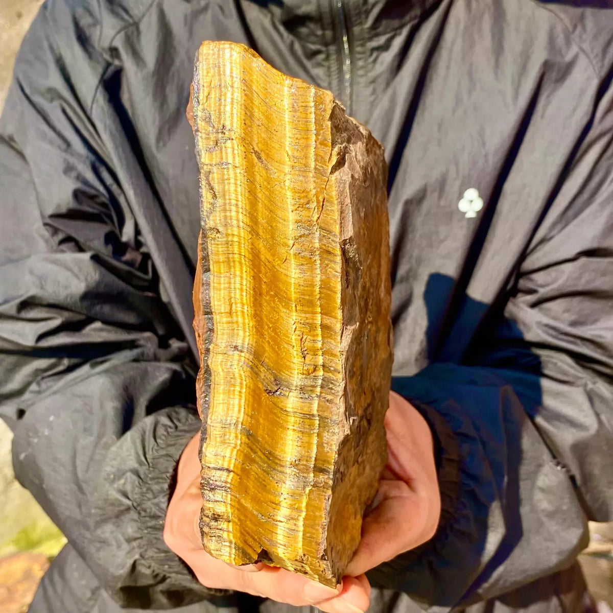Natural Tiger's Eye Rough Rock, Quartz Crystal Ore, Mineral Specimen Reiki Healing Stone, Super Degaussing Energy Stone