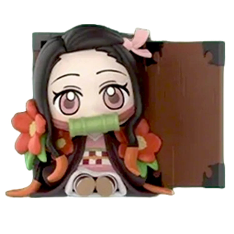 Hot Demon Slayer Tanjiro Kamado Nezuko anime cartoon figure blind box creative personalized statue model ornament surprise gift