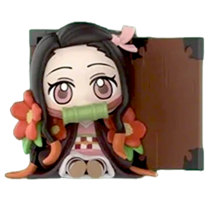 Hot Demon Slayer Tanjiro Kamado Nezuko anime cartoon figure blind box creative personalized statue model ornament surprise gift