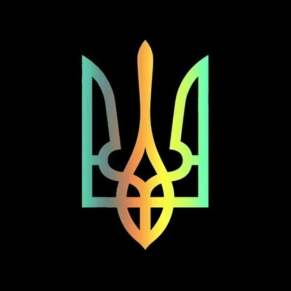 Ukraine Трезубец Тризуб Whole Body Waterproof Vinyl Car Sticker Decal Car Accessories Decor Pegatinas Para Coche