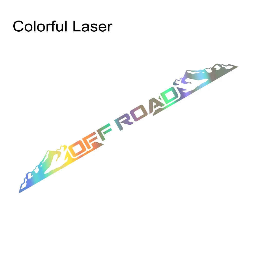 Creative Mountain 4x4 Off Road Sticker Car Windshield Window Body Side Deocr Decal Waterproof Decoration Auto Tuning Accessories