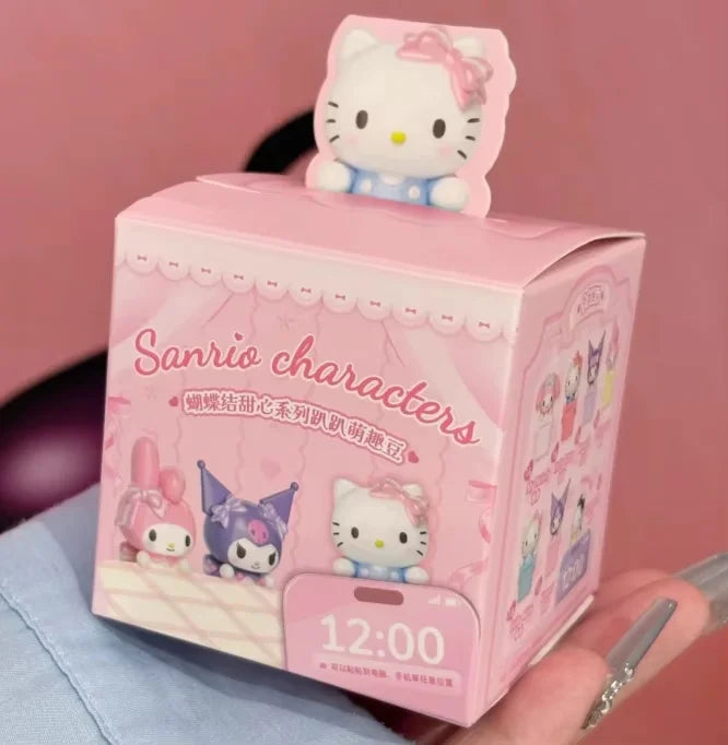 New Sanrio Hello Kitty Sweet Energy V1 V2 V3 Series Blind Box Lying Down Cute Mini Collection Desktop Ornament Fashion Gift