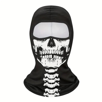 1pc  Face Mask Clown Ghost Skull Mask, Breathable Windproof, UV Sun Dust Protective Full Face Cover For Summer Sprin