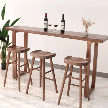 Counter Bistro Bar Table Reception Desk Cocktail Outdoor Alcohol Bar Table Wine Wood Stand Dj Kitchen Furniture Mesas Altas FYBT