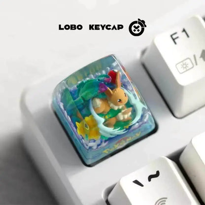 Anime Charmander Bulbasaur Resin Casting Process Mechanical Keyboard Decoration Resin Material Keycap Esc Collectble Fun Gifts