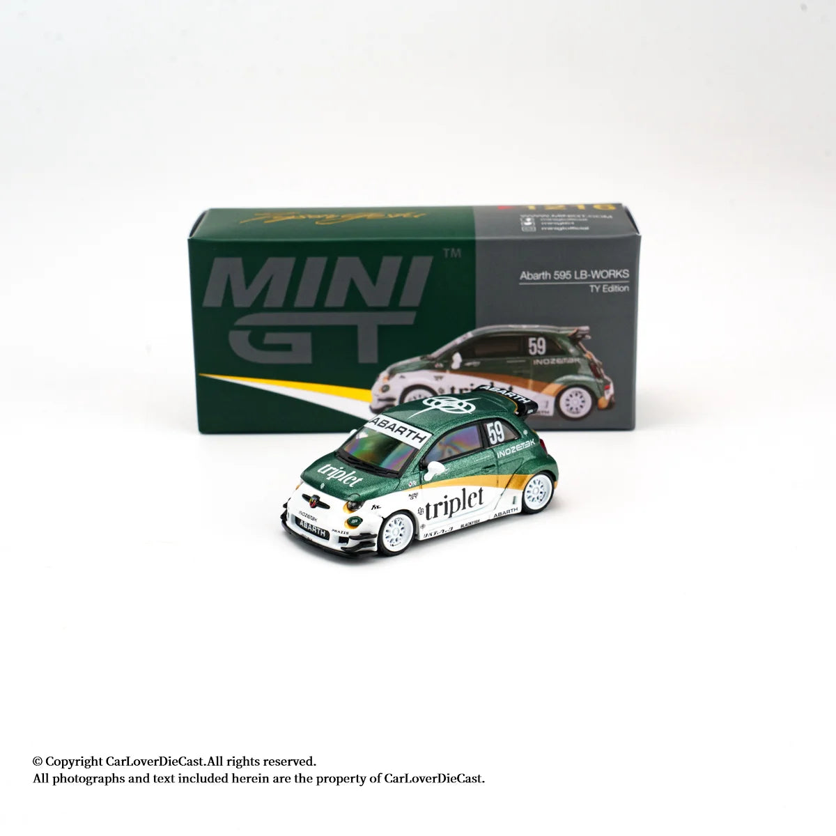 MINIGT 1:64 Abarth 595 LB-WORKS TY Edition TY Special Edition Alloy Car Model