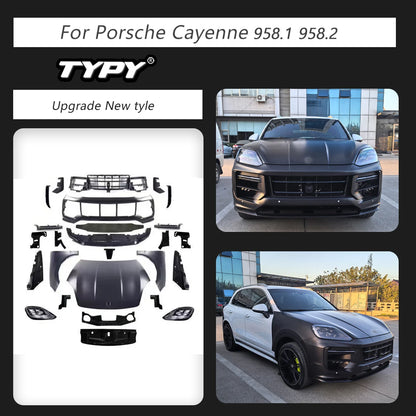 TYPY Car Accessories Body Kit For Porsche Cayenne 958 2011-2017 958.1 958.2 Upgrade 2025 To Body Kit Bumpers Head Lamps