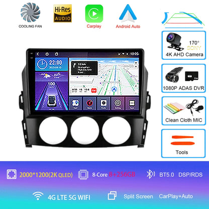 Android 16 Auto Car Radio Video Multimedia Player For Mazda Mx5 2005 - 2012 Navigation GPS Autoradio Head Unit Monitor Carplay