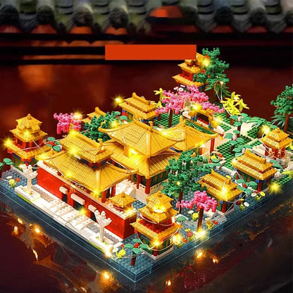 1466 Pieces Forbidden City Garden Building Blocks Set - Abs Building Toys, Chinese Architectural Models, Historical Landmarks and