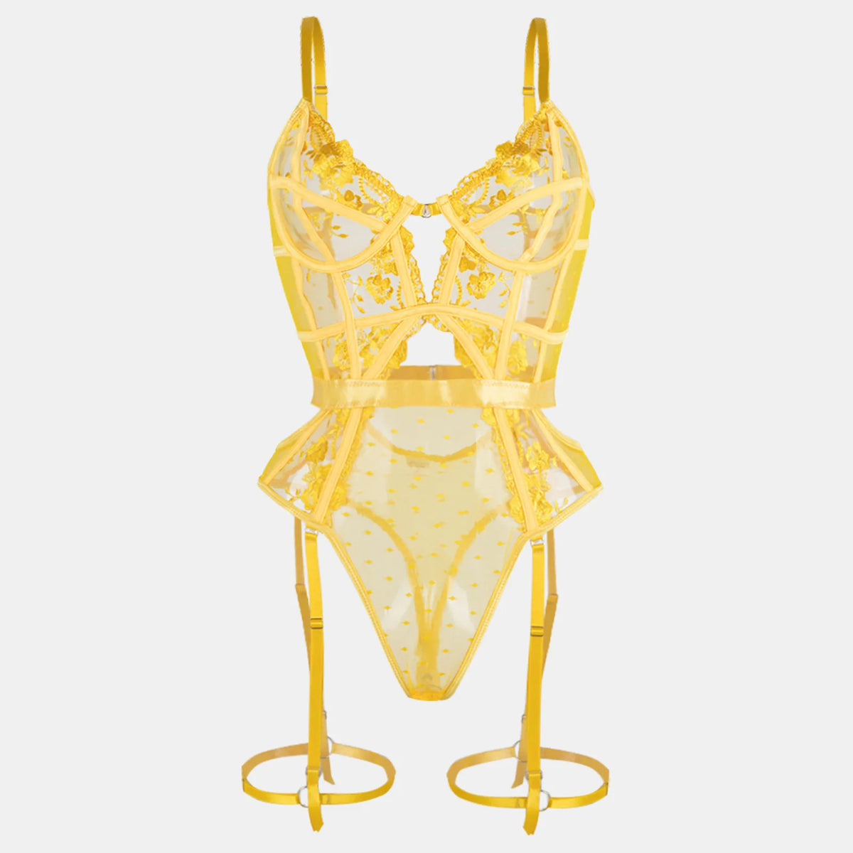 Toucheart Lace Sexy Skinny Babydoll Bodysuit Embroidery Erotic Private Adult Suit Solid Color Patchwork High Waisted Sexy Set