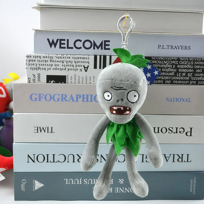 2025 New Style Plants vs Zombies Plush Pendant Cute SunFlower Peashooter Chomper Bag Keychain Decoration Stuffed Doll Kids Gift