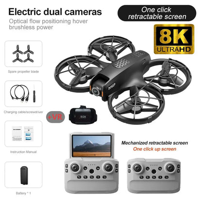 M5 MINI Drone GPS 8K Professional HD 360° Dual Camera Screen Remote Control Brushless Motors Obstacle Avoidance Quadcopter