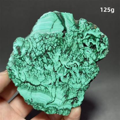 5A+ Natural Malachite Mineral Raw Stone Slice Home Office Feng Shui Decoration Therapy Spiritual Meditation Gem