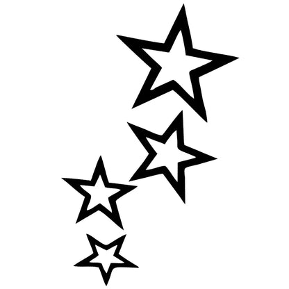 G078 12CMX24CM stars car sticker vinyl car decal waterproof stickers on car truck bumper rear window no background