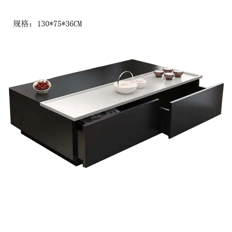 Wabi Sabi Storage Coffee Tables Multifunction Design Living Room Lift Top Coffee Tables With Drawers Trendy Meuble Furniture